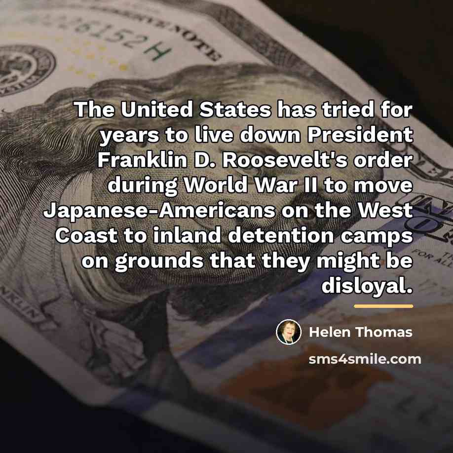 “The United States has tried for years to live down…” quote by Helen Thomas