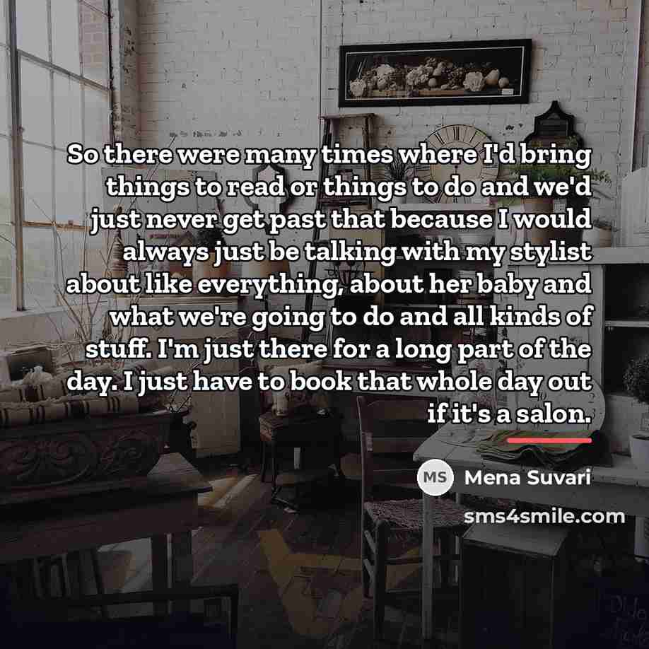 “So there were many times where I'd bring things to…” quote by Mena Suvari