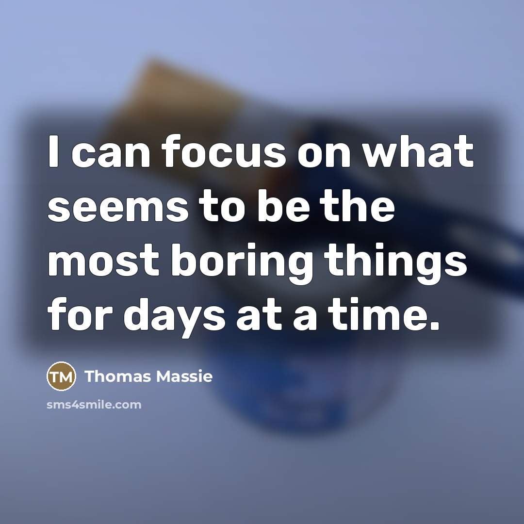 “I can focus on what seems to be the most…” quote by Thomas Massie