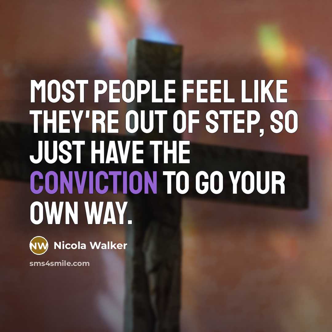 “Most people feel like they're out of step, so just…” quote by Nicola Walker