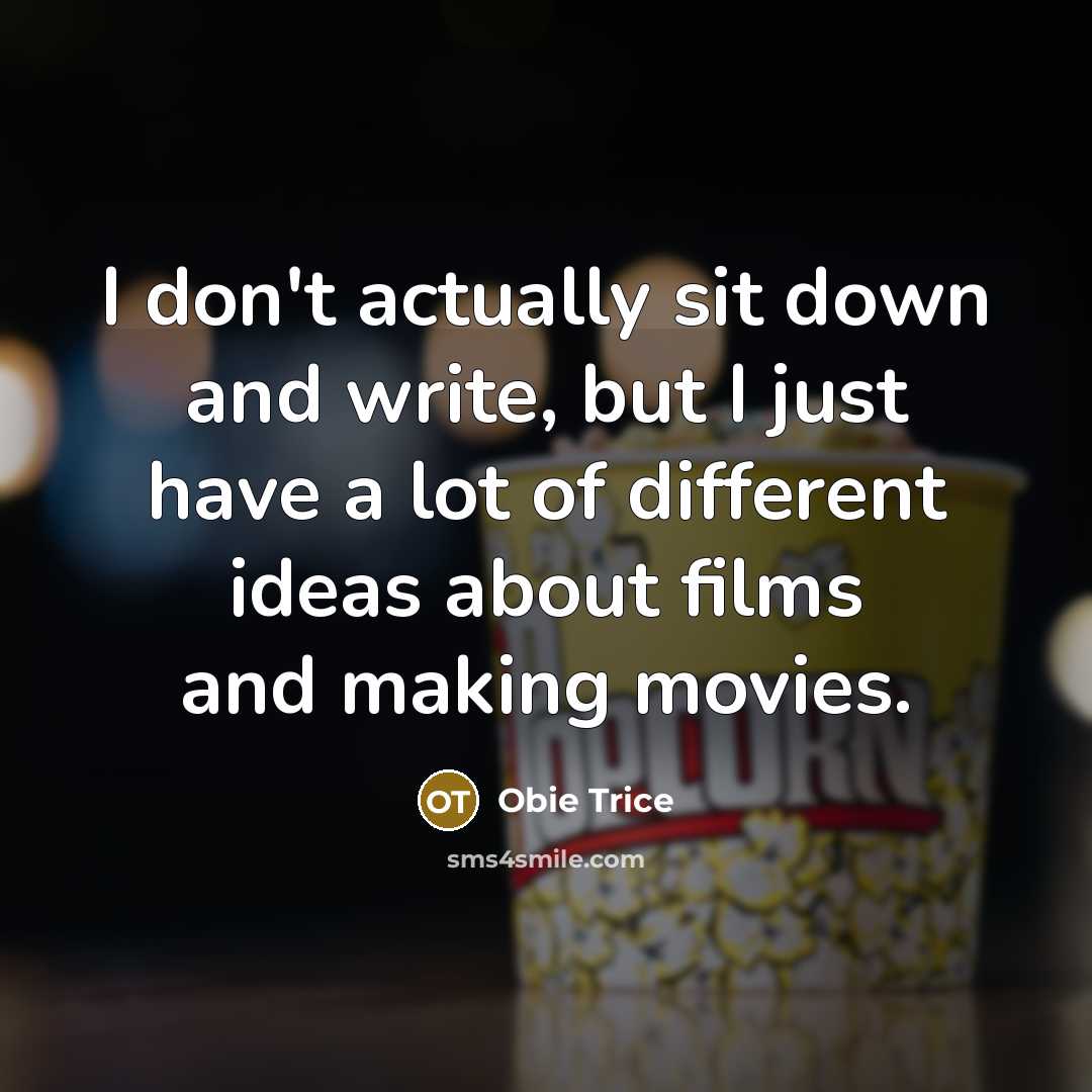 “I don't actually sit down and write, but I just…” quote by Obie Trice