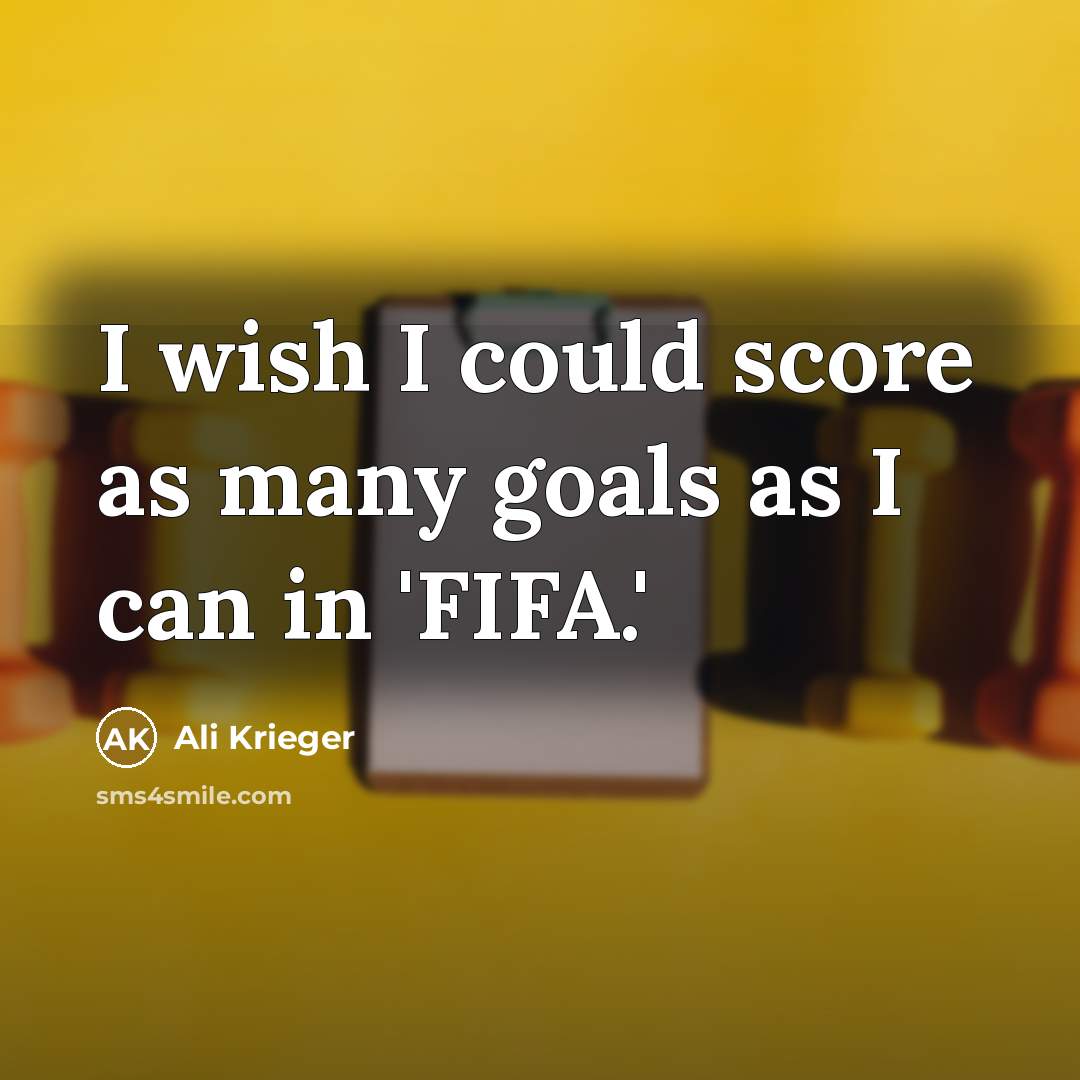 “I wish I could score as many goals as I…” quote by Ali Krieger