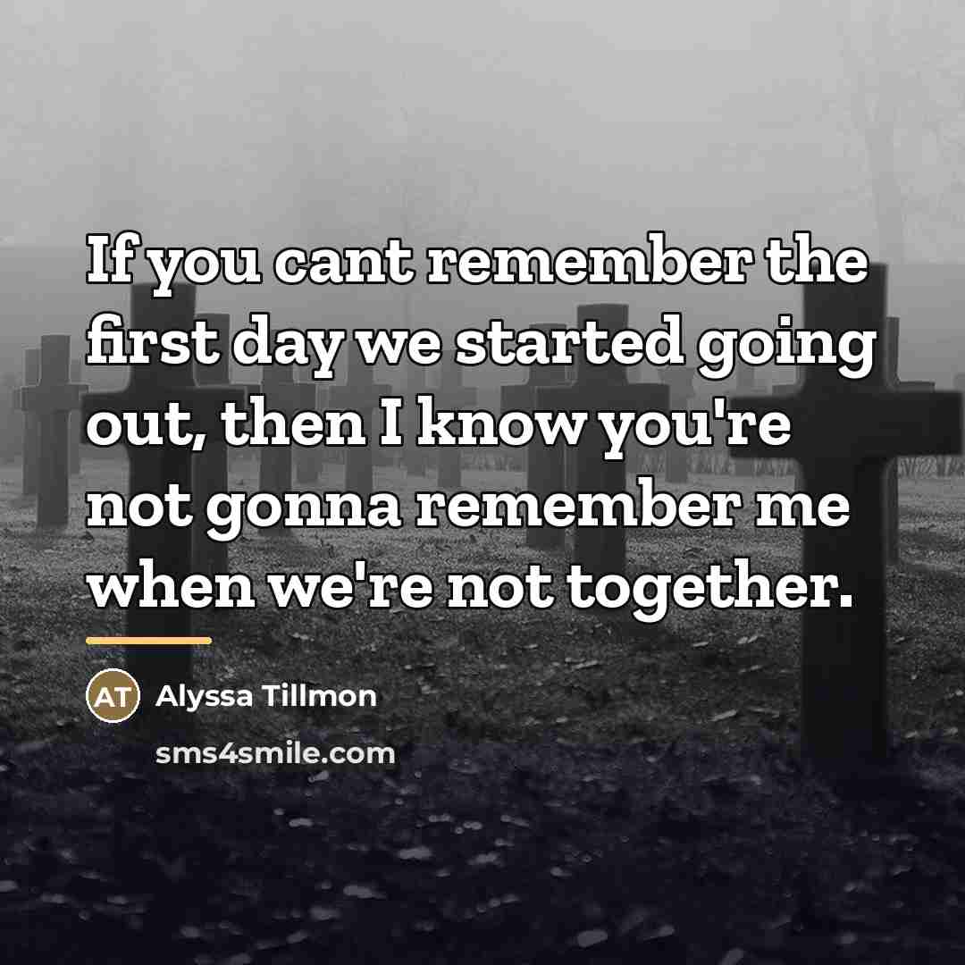 “If you cant remember the first day we started going…” quote by Alyssa Tillmon