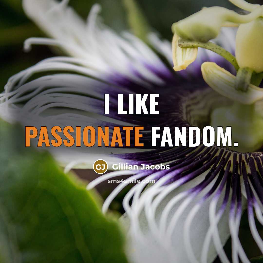 “I like passionate fandom.…” quote by Gillian Jacobs