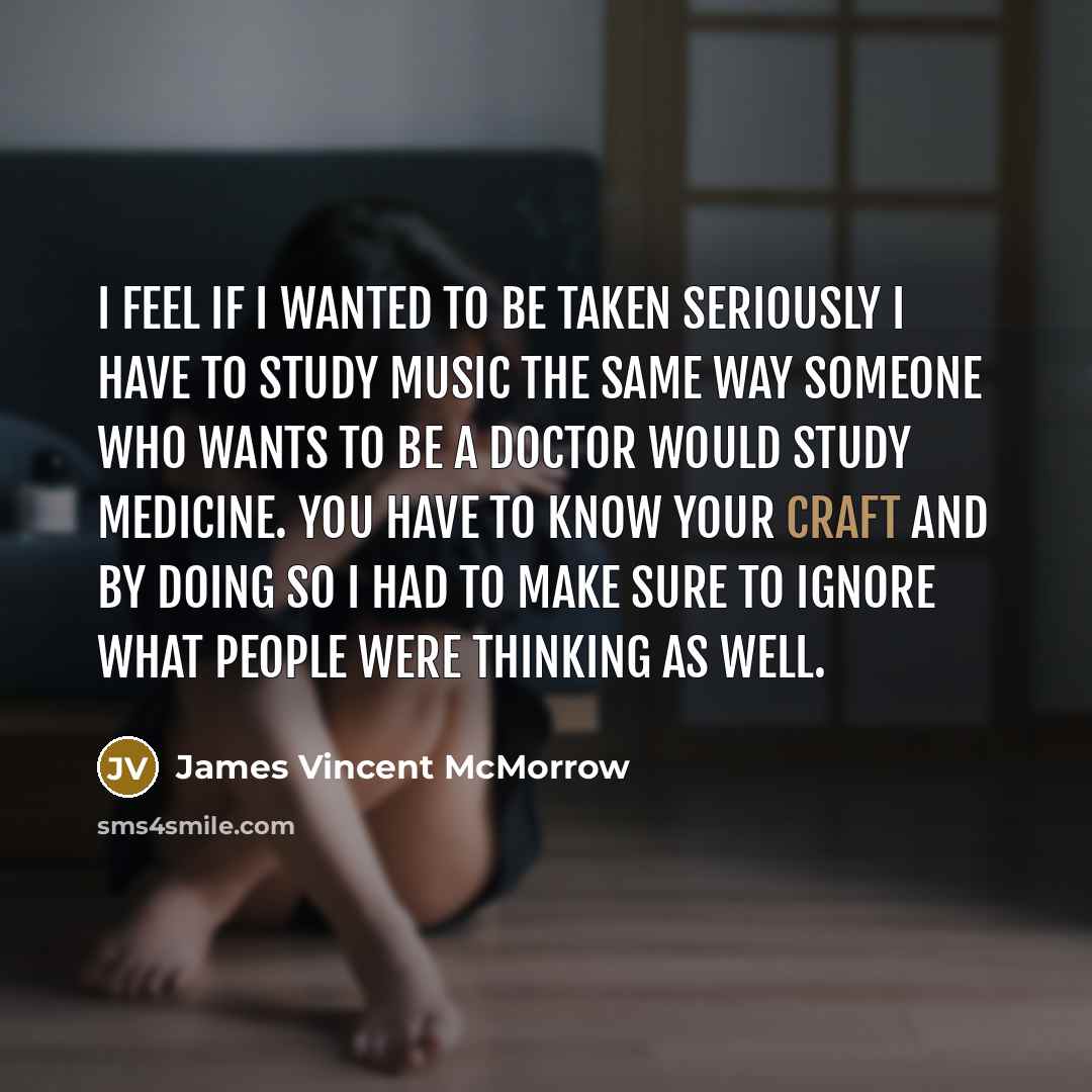 “I feel if I wanted to be taken seriously I…” quote by James Vincent McMorrow