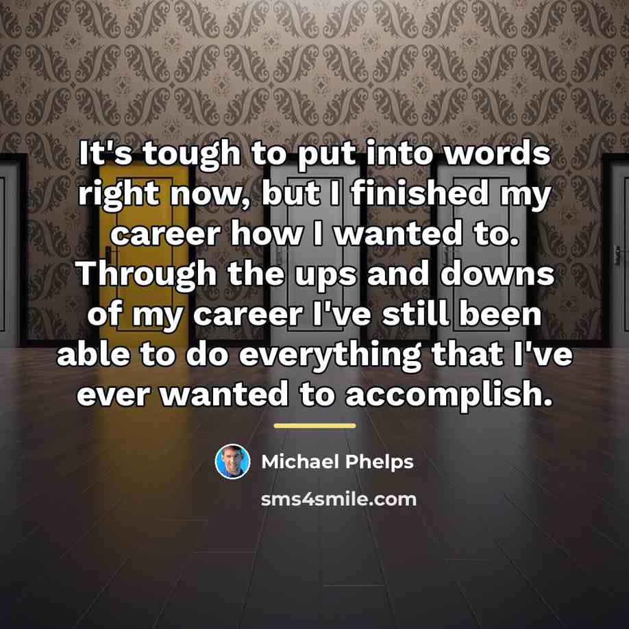 “It's tough to put into words right now, but I…” quote by Michael Phelps