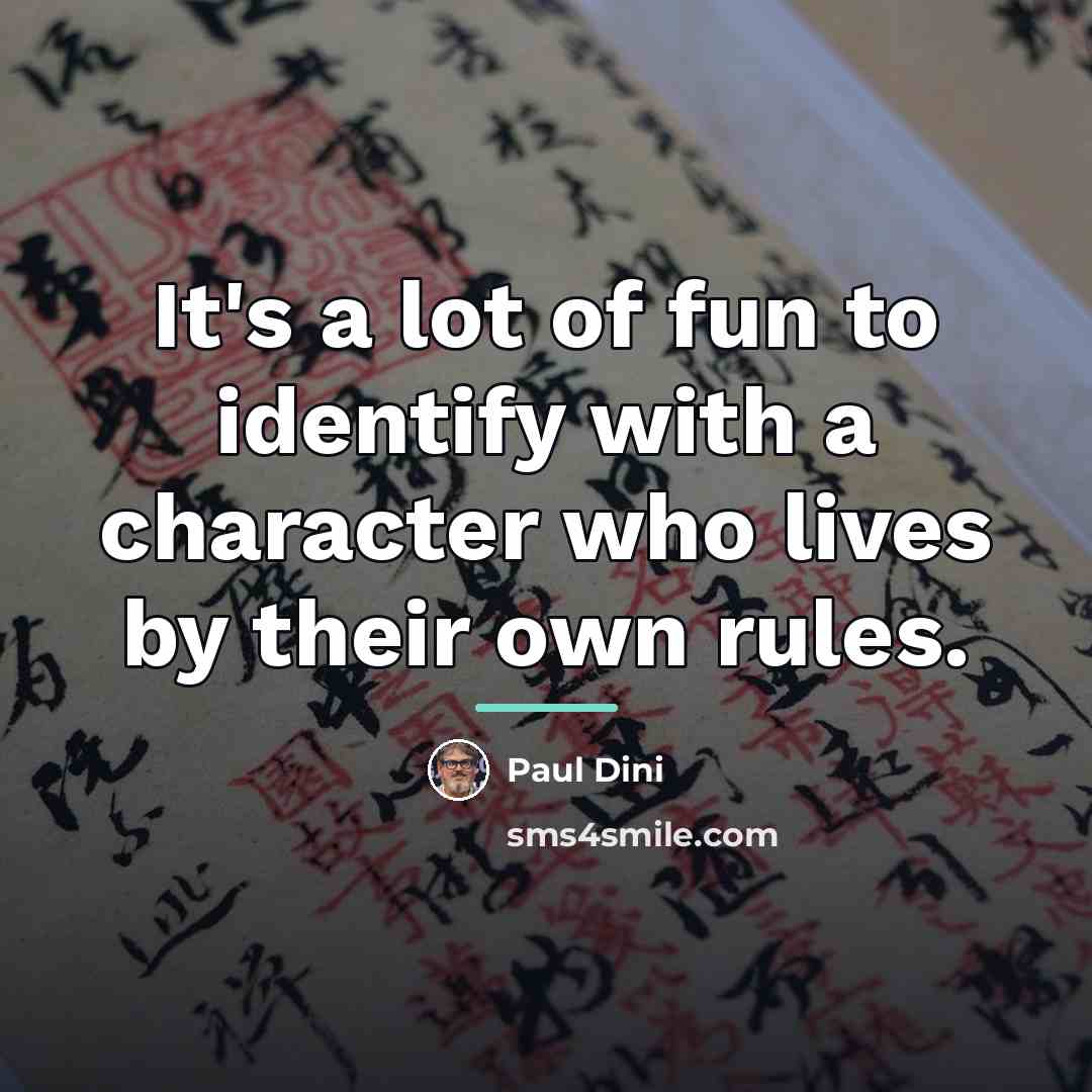 “It's a lot of fun to identify with a character…” quote by Paul Dini