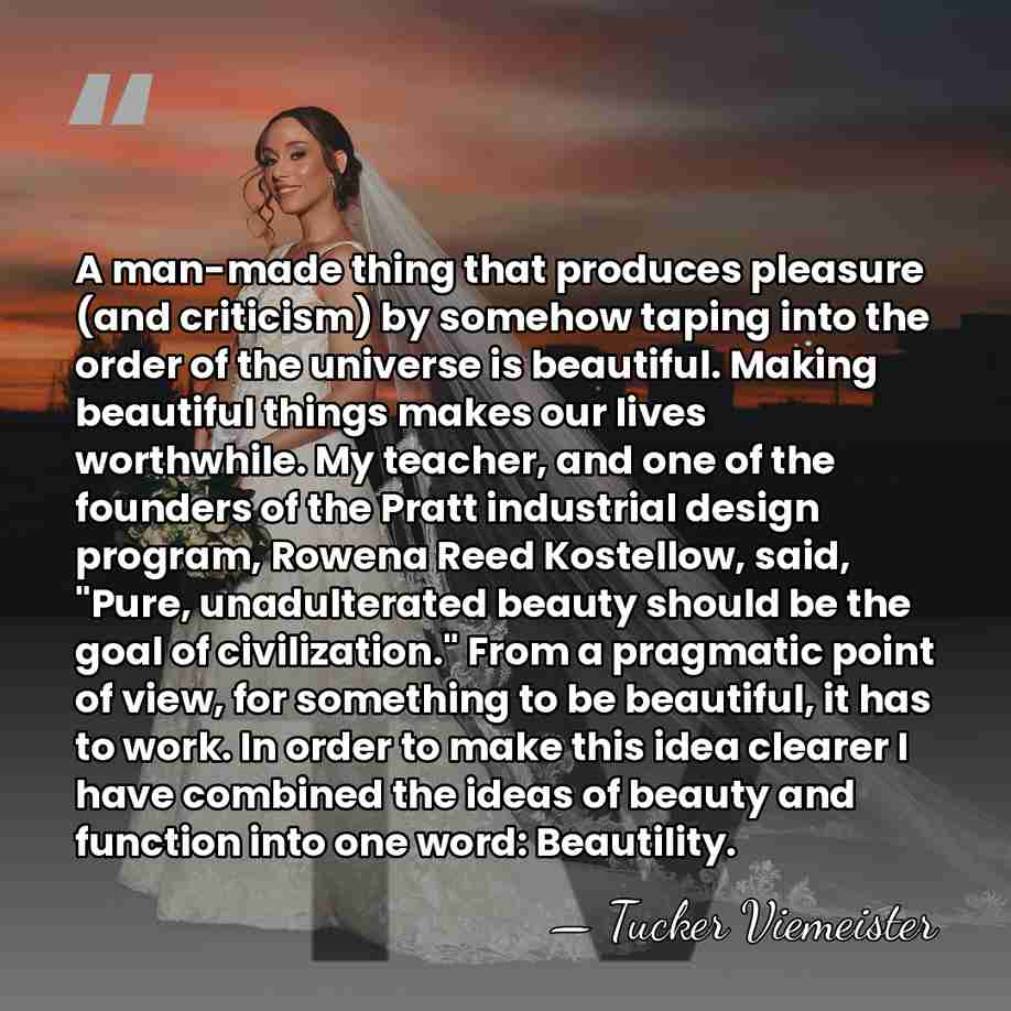 A man-made thing that produces pleasure (and criticism) by somehow taping into&hellip; - Tucker Viemeister