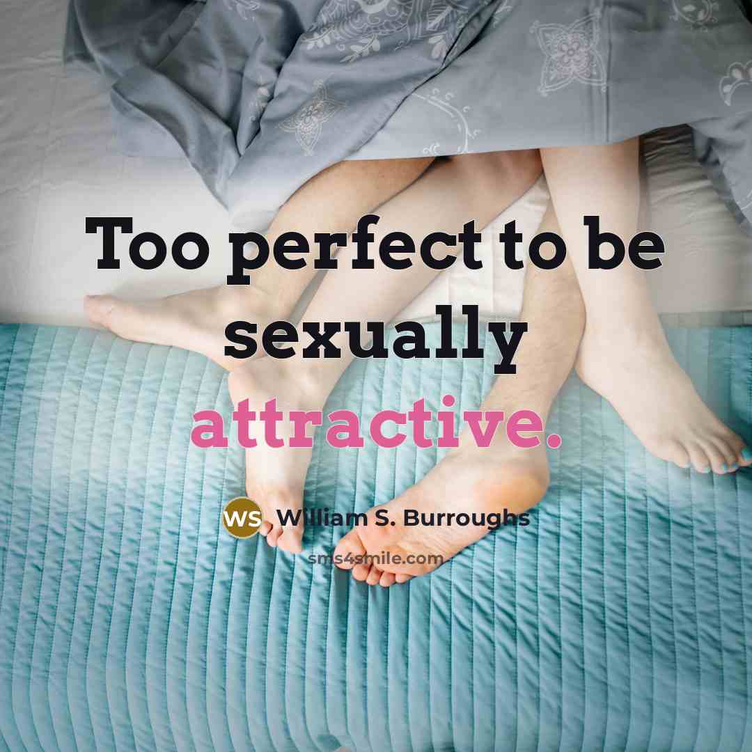 “Too perfect to be sexually attractive.…” quote by William S. Burroughs