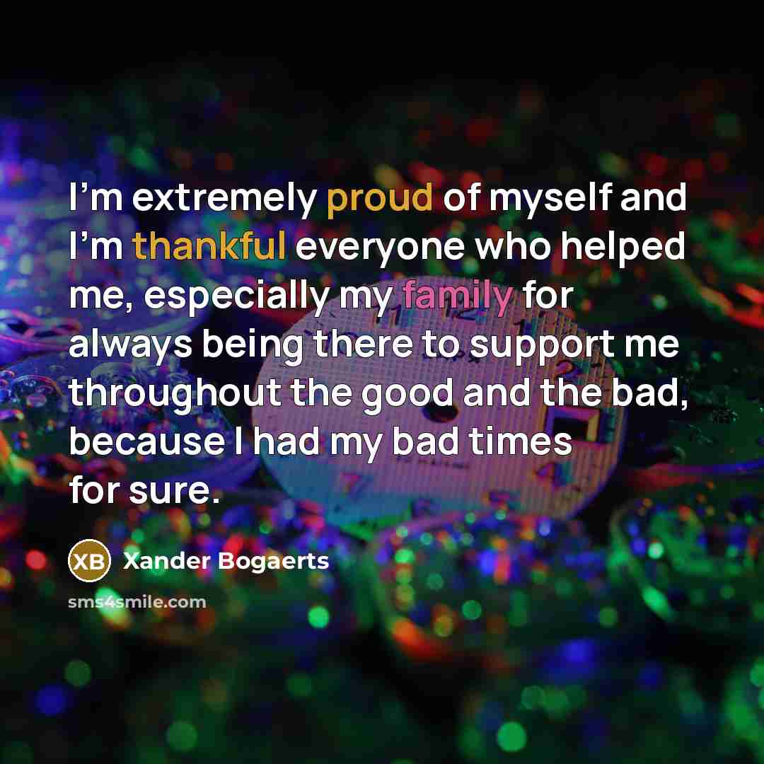 “I'm extremely proud of myself and I'm thankful everyone who…” quote by Xander Bogaerts