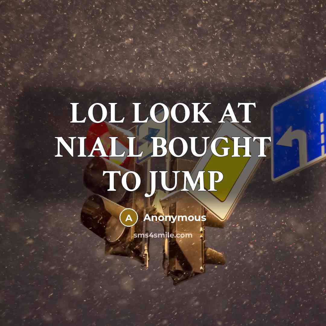 “LOL LOOK AT NIALL BOUGHT TO JUMP…” quote by Anonymous