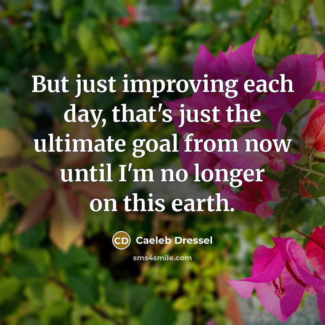 “But just improving each day, that's just the ultimate goal…” quote by Caeleb Dressel