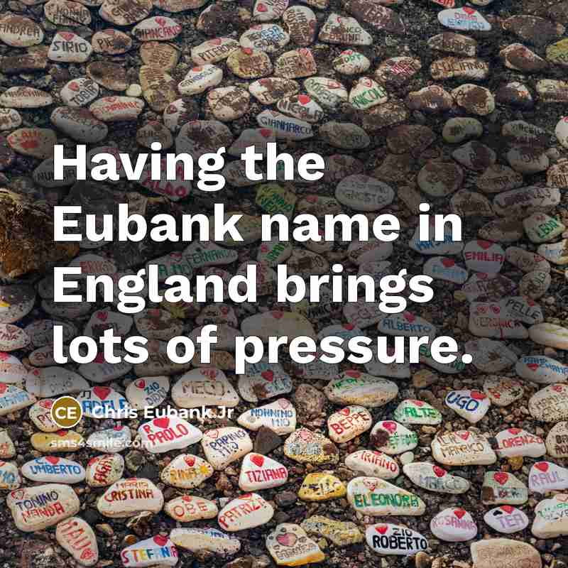 “Having the Eubank name in England brings lots of pressure.…” quote by Chris Eubank Jr