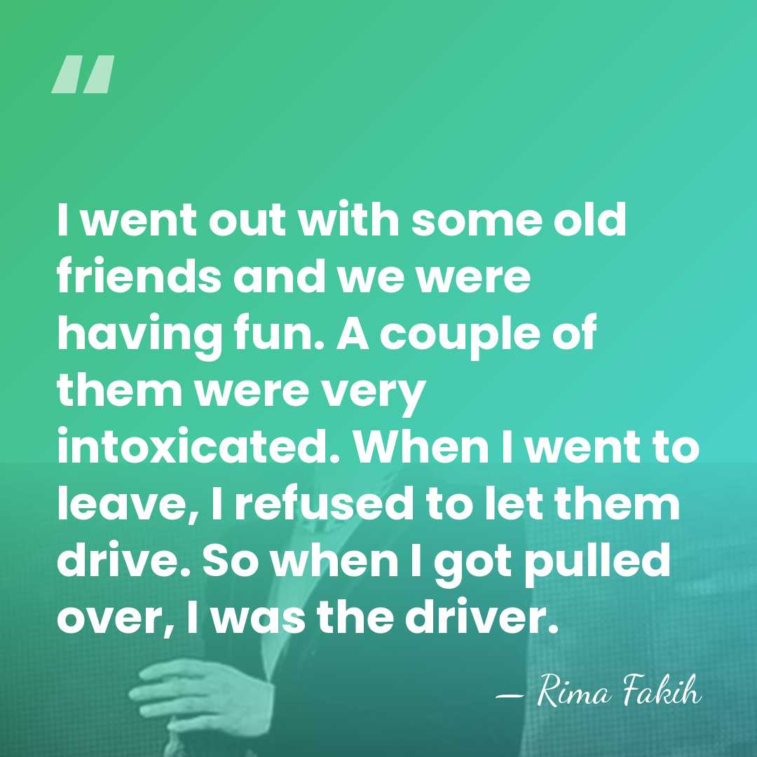 I went out with some old friends and we were having fun.&hellip; - Rima Fakih
