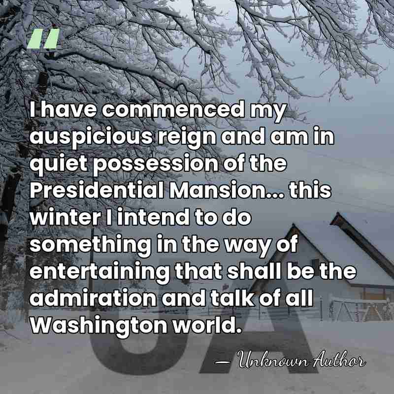 I have commenced my auspicious reign and am in quiet possession of&hellip; - Julia Gardiner Tyler