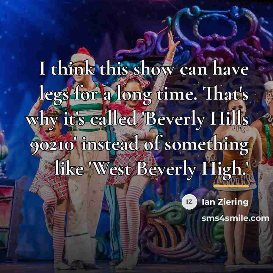 “I think this show can have legs for a long…” quote by Ian Ziering