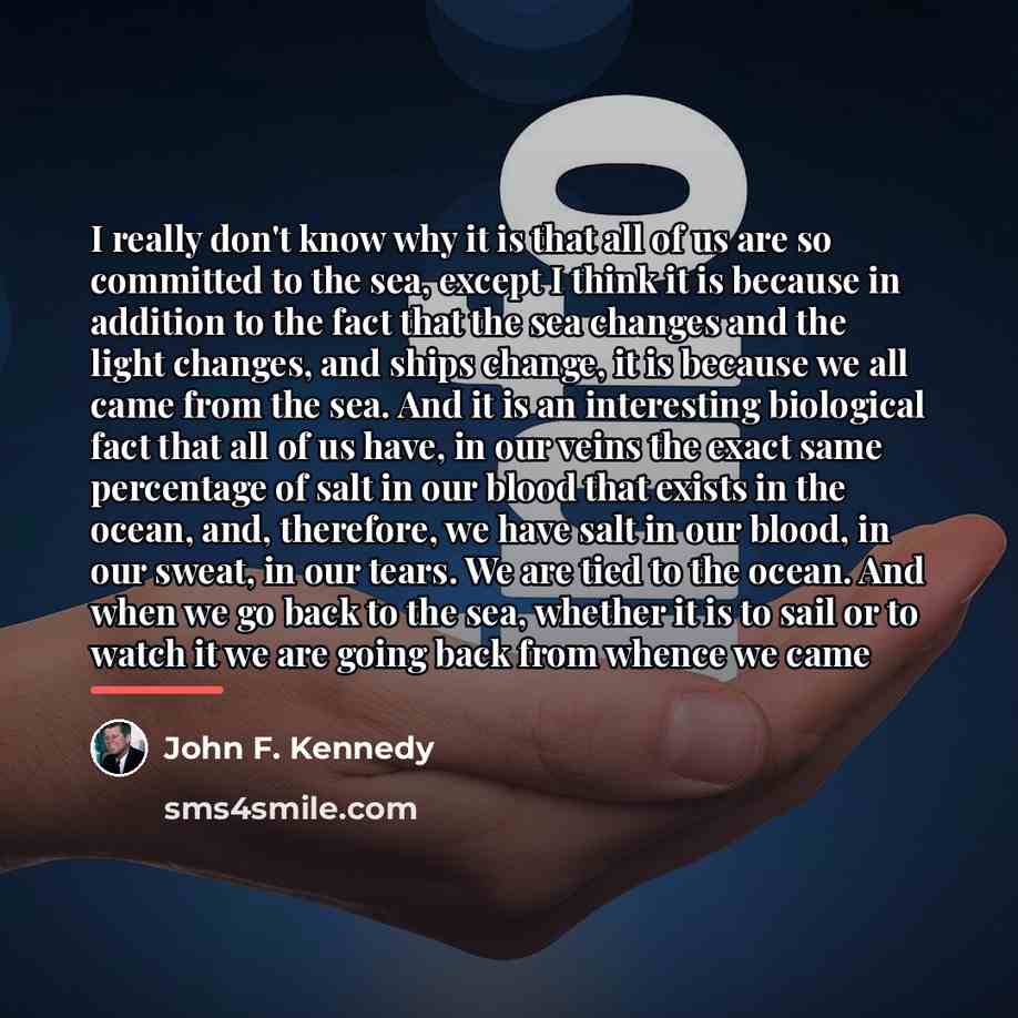 “I really don't know why it is that all of…” quote by John F. Kennedy