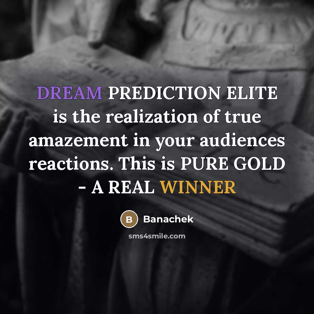 “DREAM PREDICTION ELITE is the realization of true amazement in…” quote by Banachek