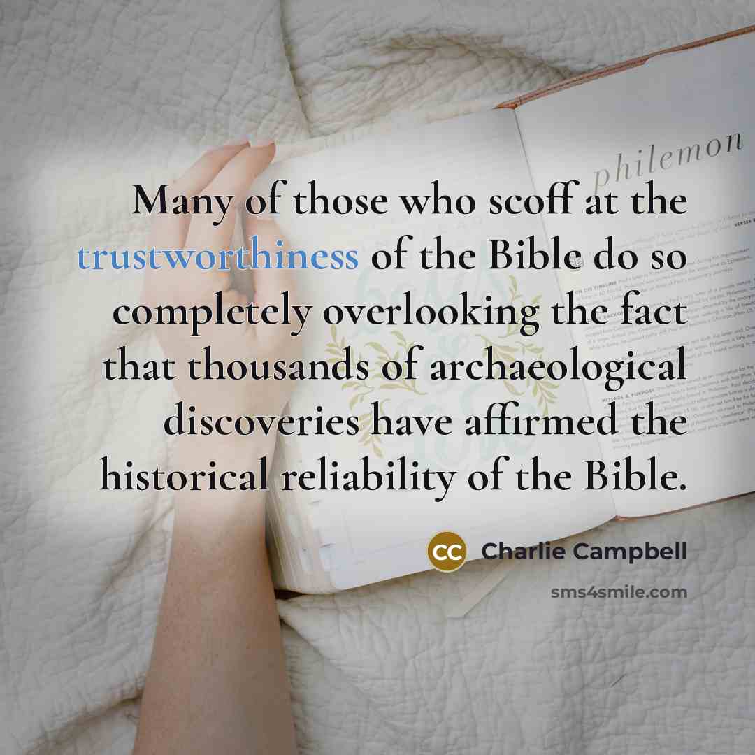 “Many of those who scoff at the trustworthiness of the…” quote by Charlie Campbell