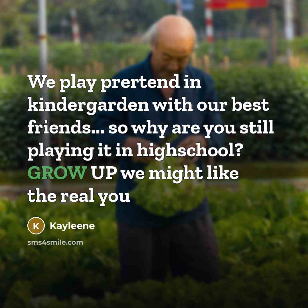 “We play prertend in kindergarden with our best friends... so…” quote by Kayleene