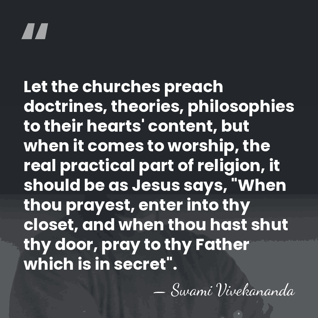 Let the churches preach doctrines, theories, philosophies to their hearts' content, but&hellip; - Swami Vivekananda