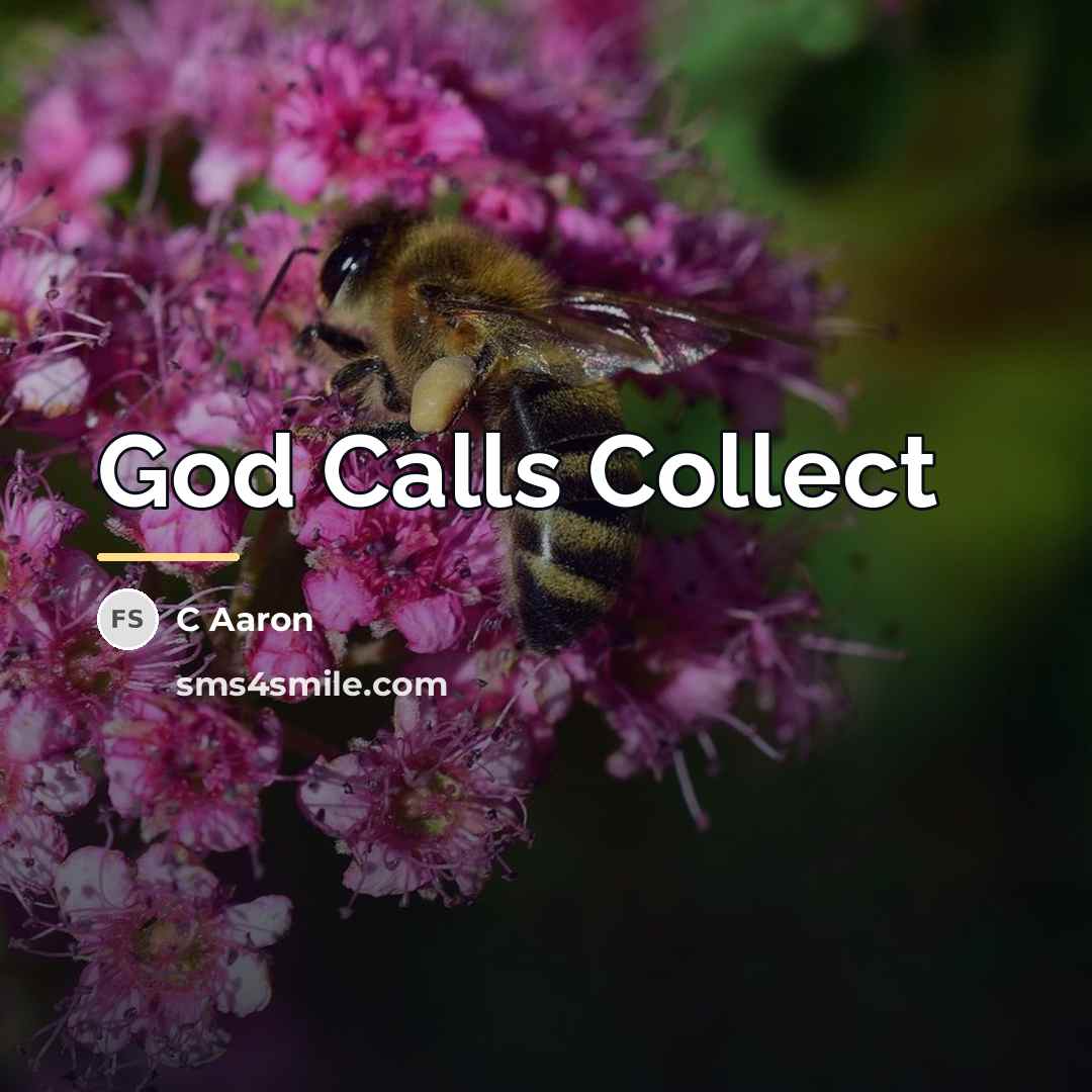 “God Calls Collect…” quote by C Aaron
