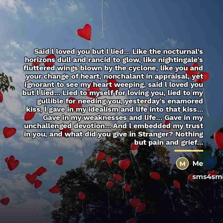 “Said l loved you but l lied... Like the nocturnal's…” quote by Me