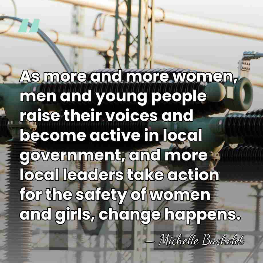 As more and more women, men and young people raise their voices&hellip; - Michelle Bachelet