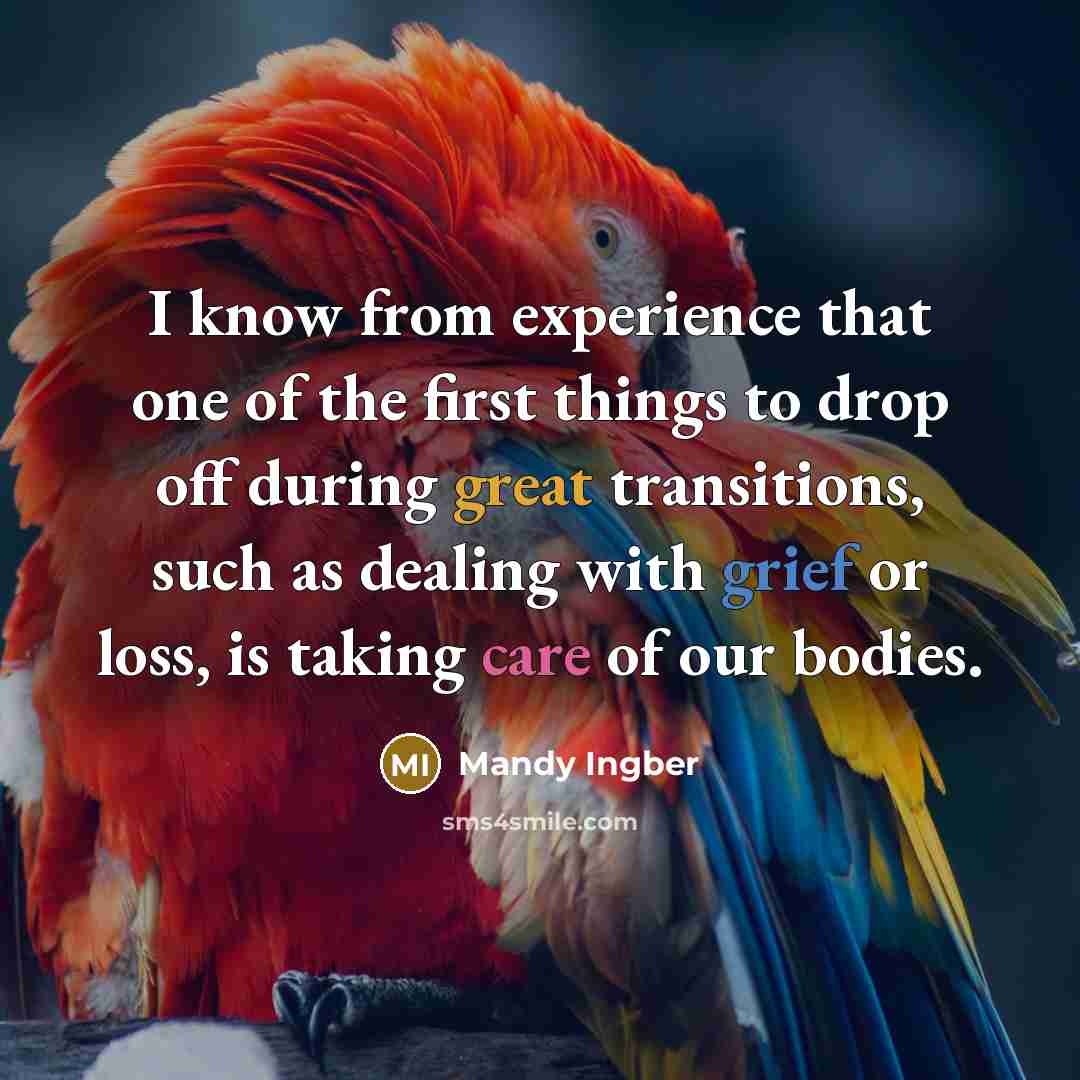 “I know from experience that one of the first things…” quote by Mandy Ingber