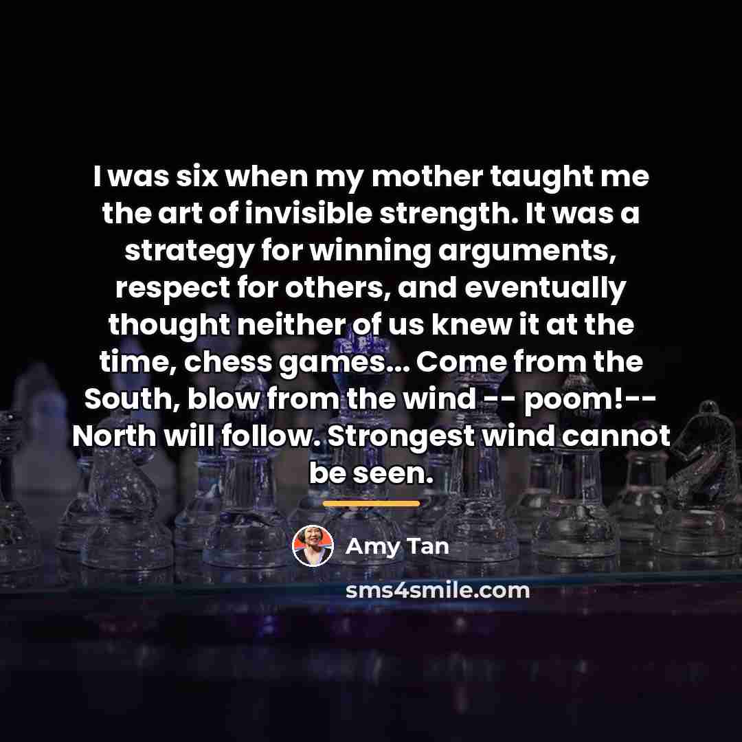 “I was six when my mother taught me the art…” quote by Amy Tan