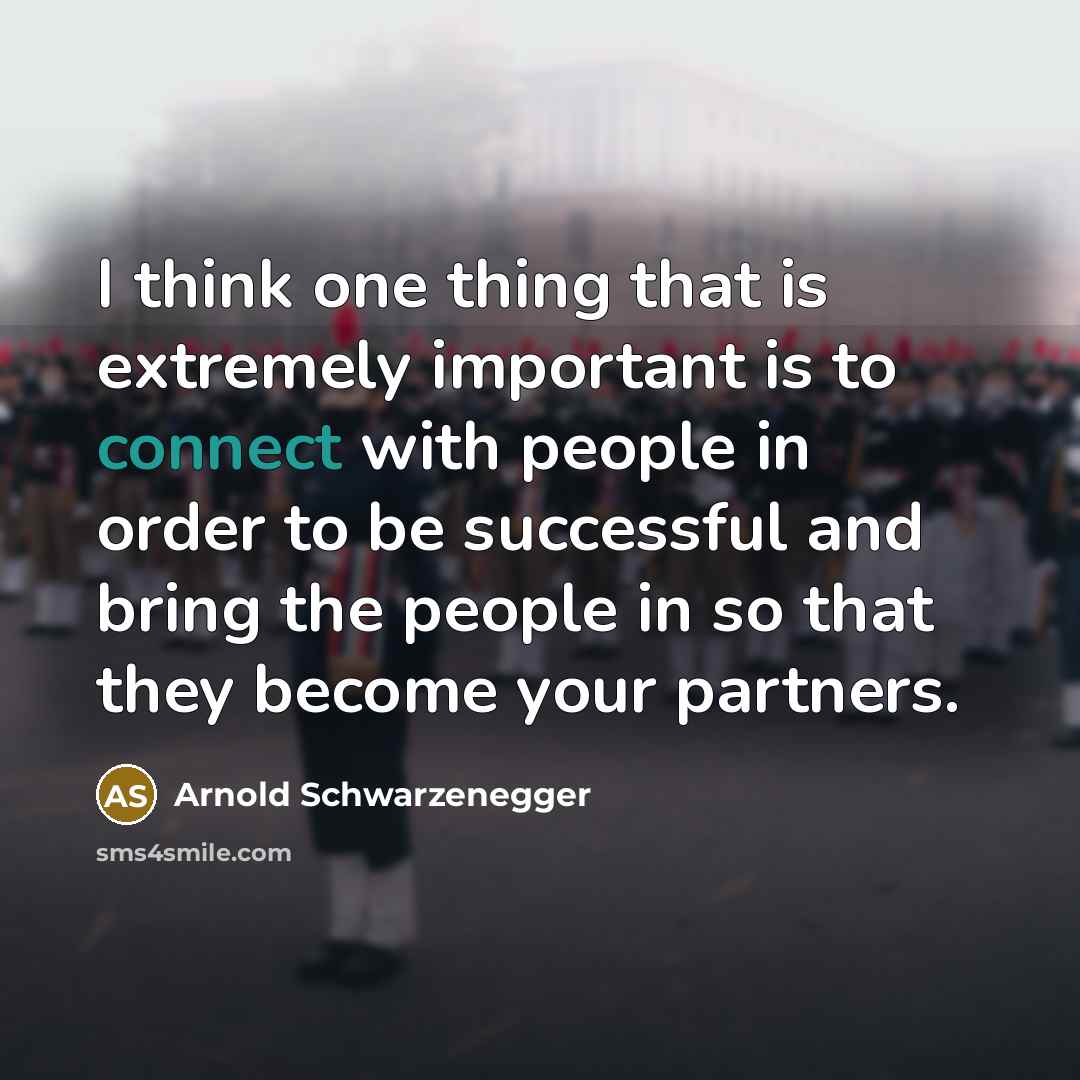“I think one thing that is extremely important is to…” quote by Arnold Schwarzenegger