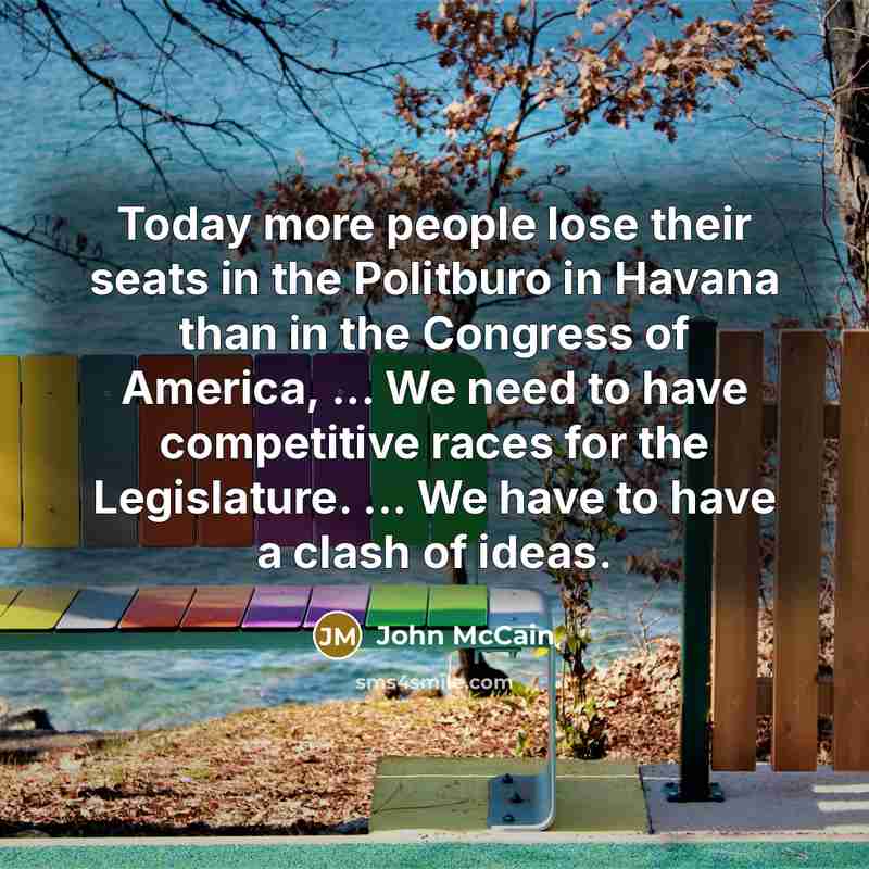 “Today more people lose their seats in the Politburo in…” quote by John McCain
