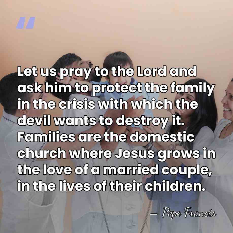 Let us pray to the Lord and ask him to protect the&hellip; - Pope Francis