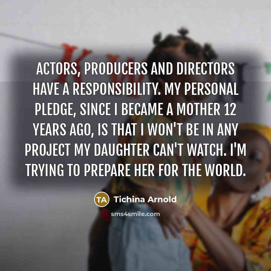 “Actors, producers and directors have a responsibility. My personal pledge,…” quote by Tichina Arnold