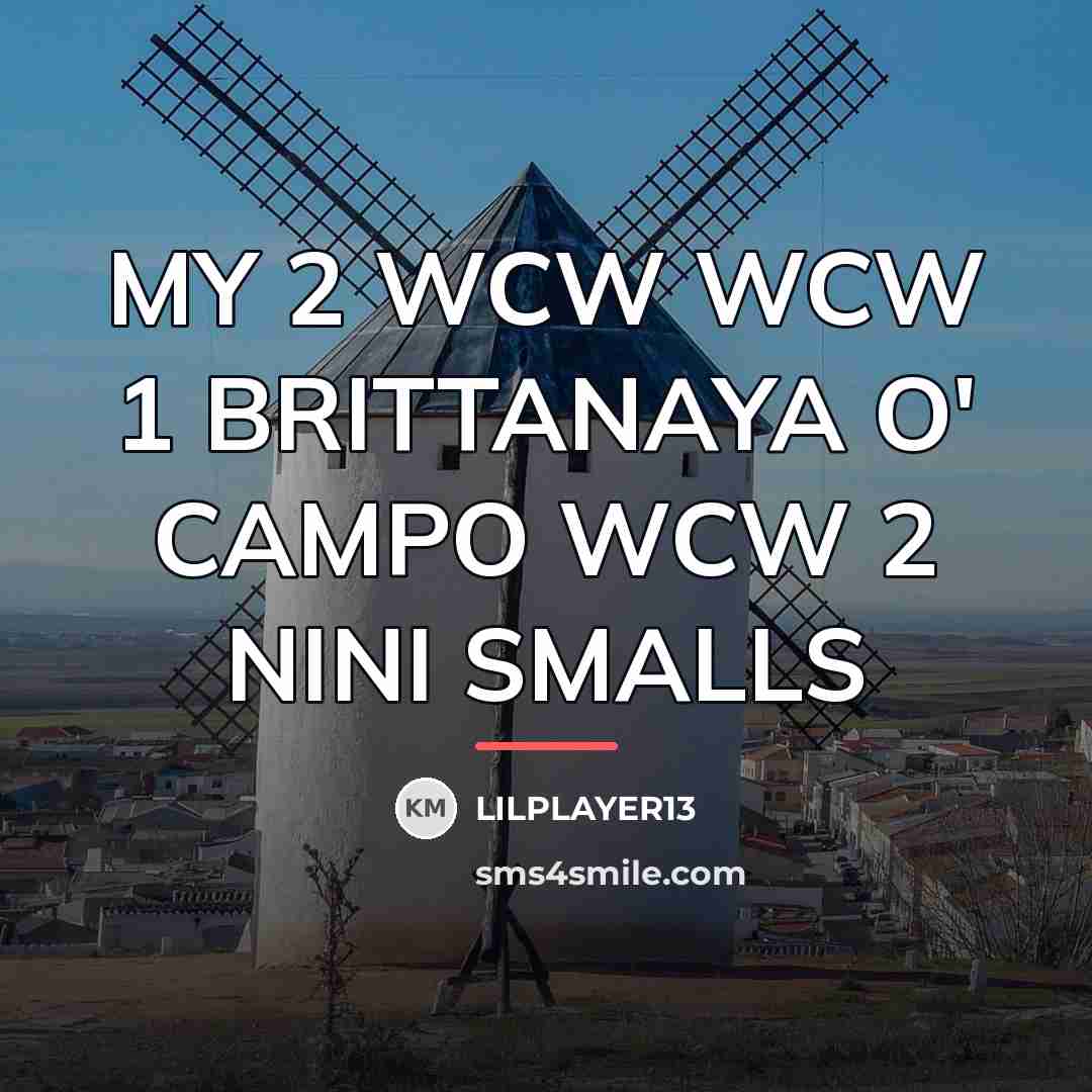 “MY 2 WCW WCW 1 BRITTANAYA O' CAMPO WCW 2…” quote by LILPLAYER13