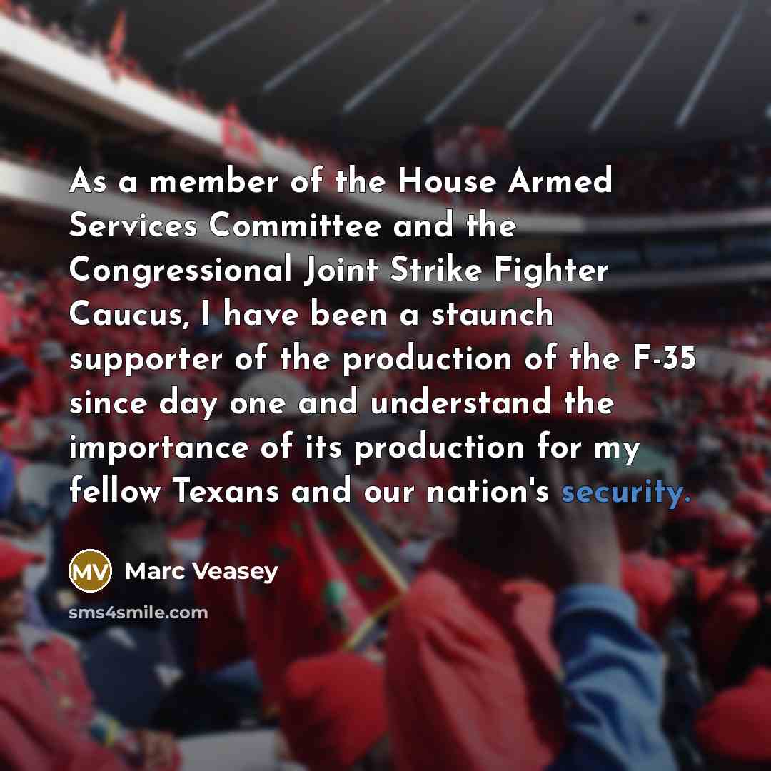 “As a member of the House Armed Services Committee and…” quote by Marc Veasey