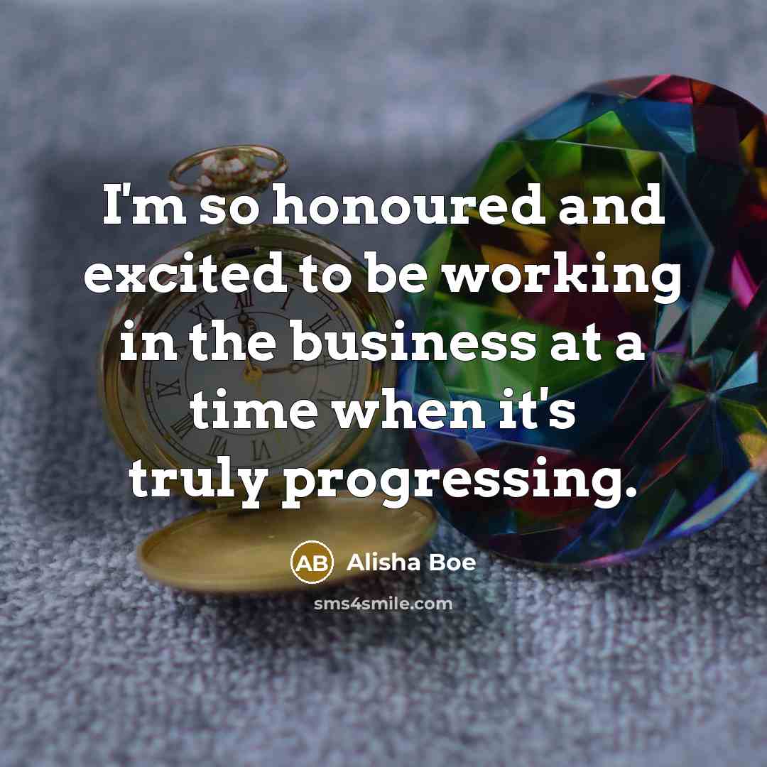 “I'm so honoured and excited to be working in the…” quote by Alisha Boe