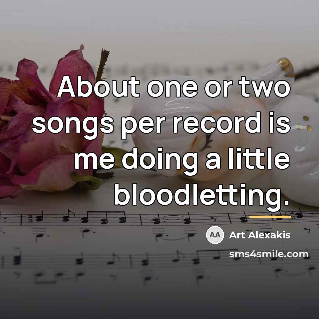 “About one or two songs per record is me doing…” quote by Art Alexakis