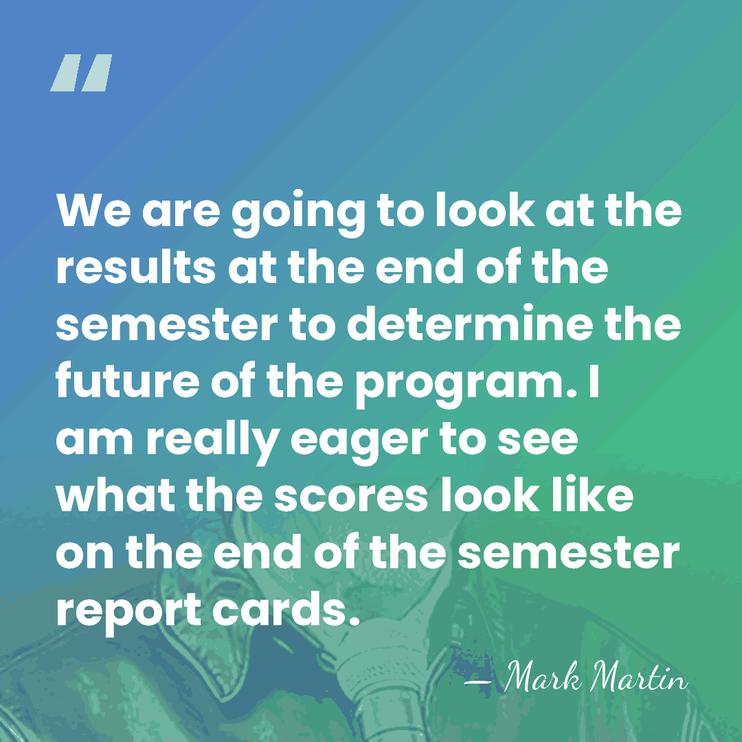 We are going to look at the results at the end of&hellip; - Mark Martin