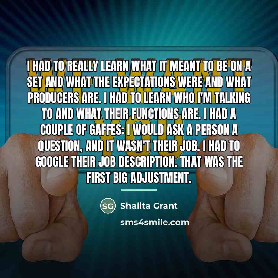 “I had to really learn what it meant to be…” quote by Shalita Grant