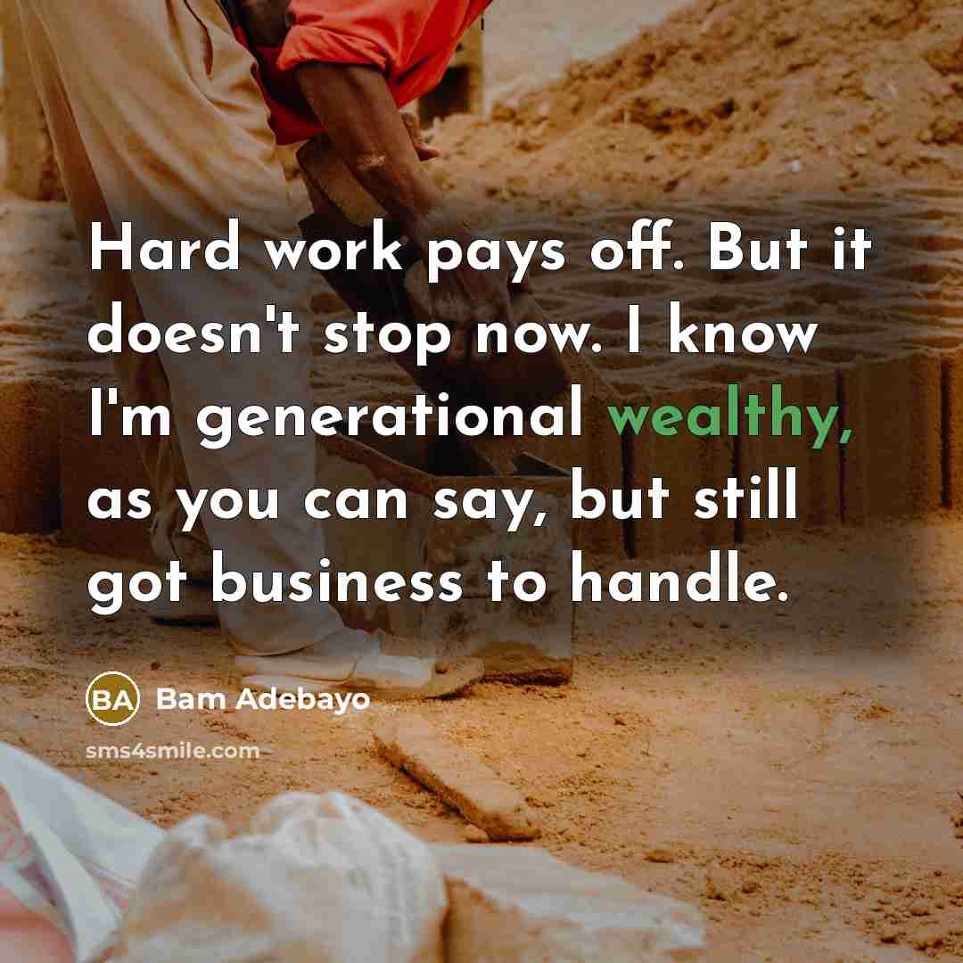 “Hard work pays off. But it doesn't stop now. I…” quote by Bam Adebayo