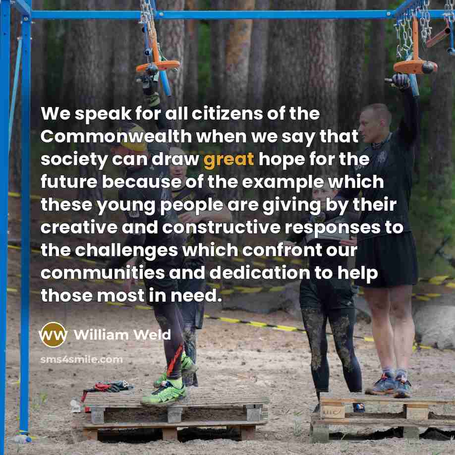 “We speak for all citizens of the Commonwealth when we…” quote by William Weld