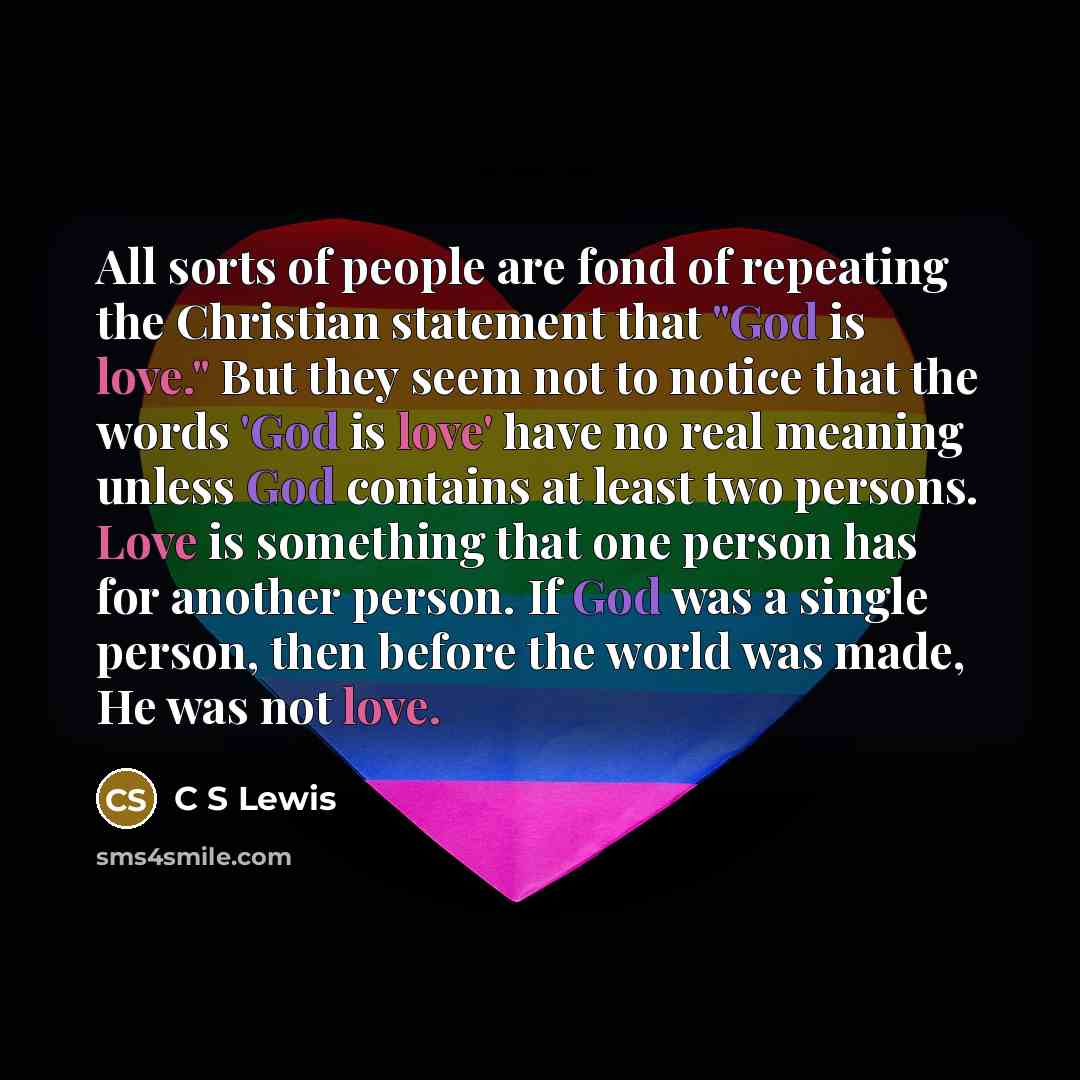 “All sorts of people are fond of repeating the Christian…” quote by C S Lewis