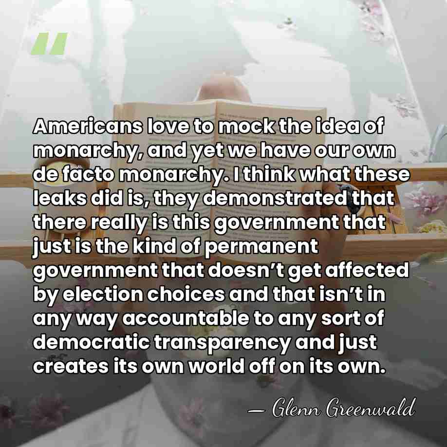 Americans love to mock the idea of monarchy, and yet we have&hellip; - Glenn Greenwald