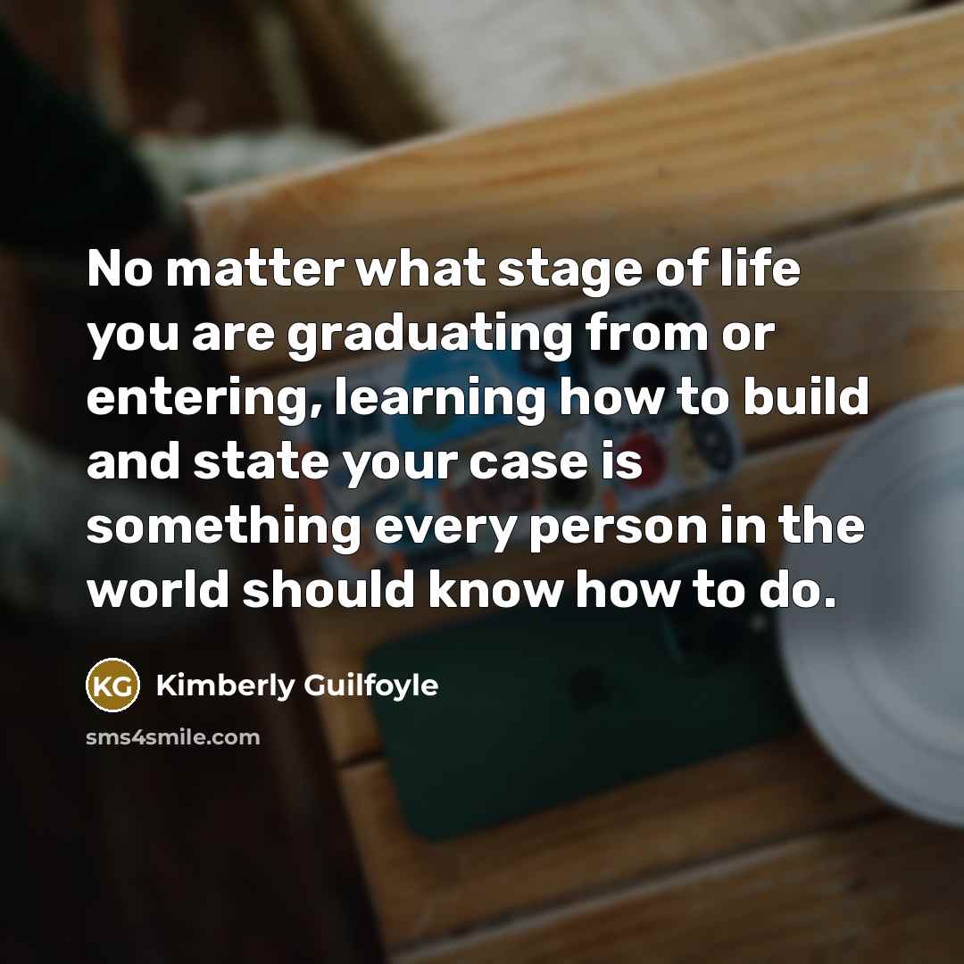 “No matter what stage of life you are graduating from…” quote by Kimberly Guilfoyle