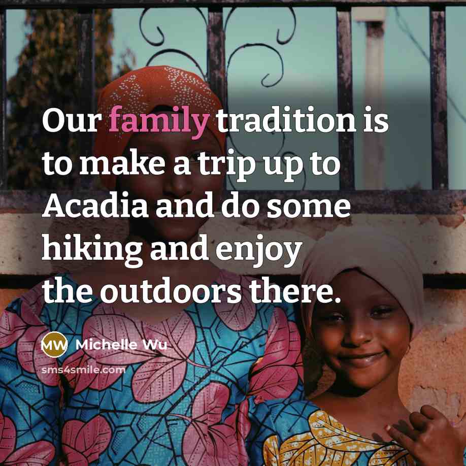 “Our family tradition is to make a trip up to…” quote by Michelle Wu