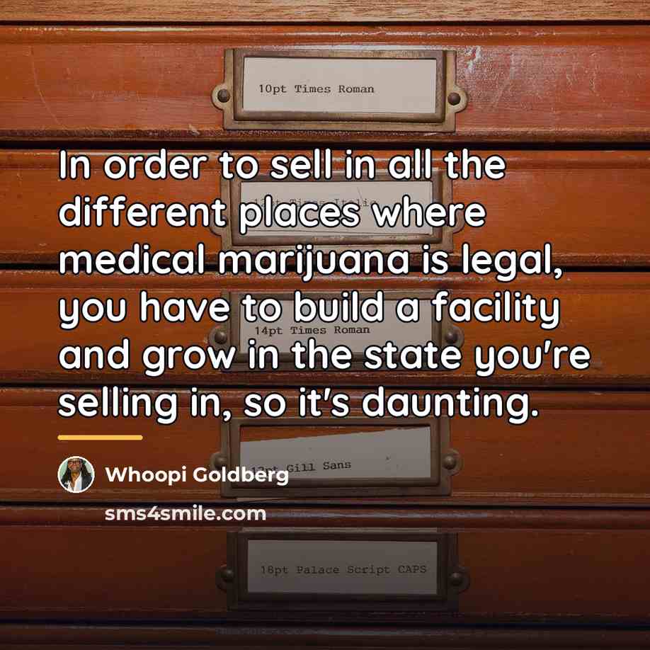 “In order to sell in all the different places where…” quote by Whoopi Goldberg