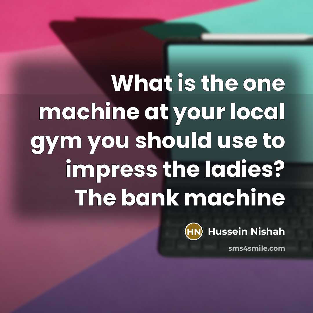 “What is the one machine at your local gym you…” quote by Hussein Nishah