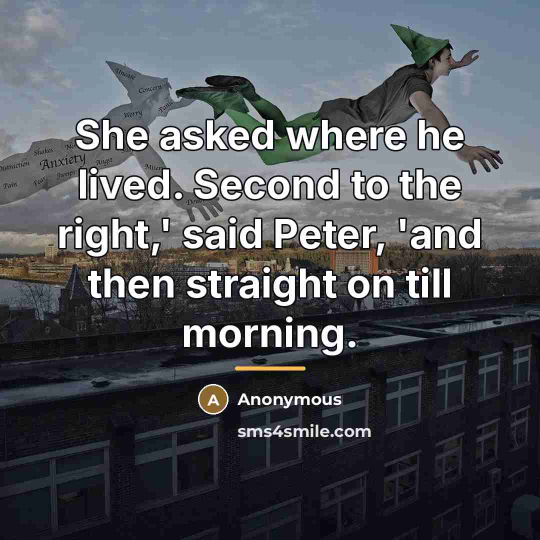 “She asked where he lived. Second to the right,' said…” quote by Anonymous