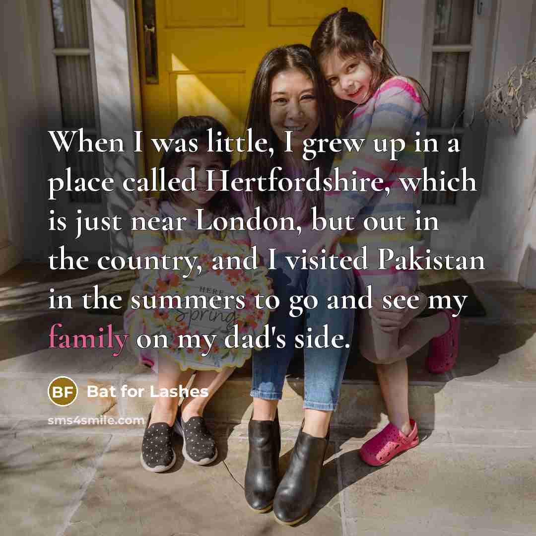 “When I was little, I grew up in a place…” quote by Bat for Lashes